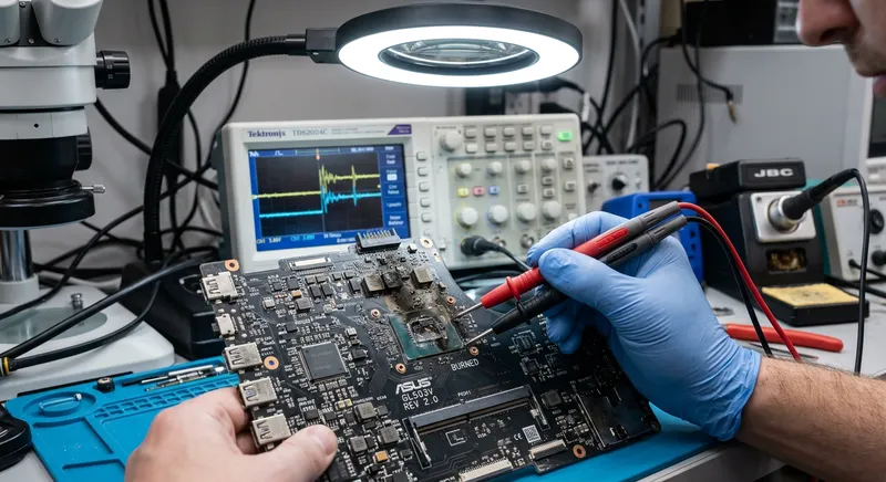 Ремонт материнской платы ноутбука Dell Inspiron