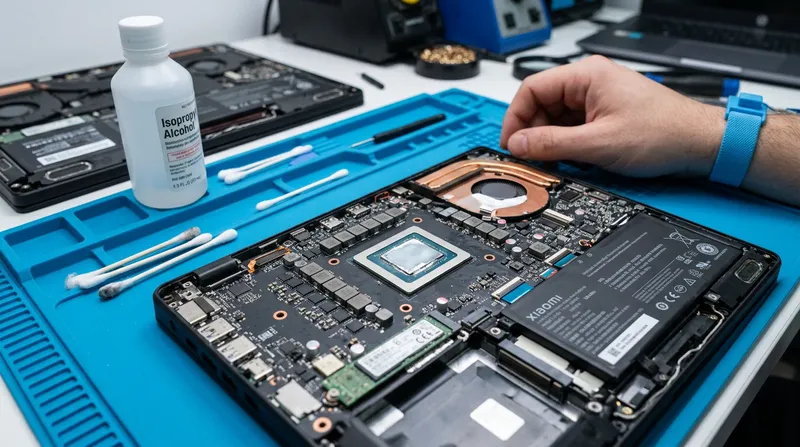 Замена жидкого металла ноутбука Xiaomi Mi Notebook Pro
